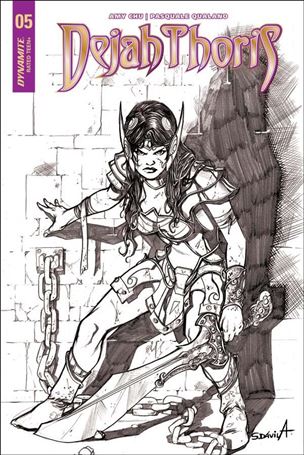 Dejah Thoris (2018) issue 5-E Sergio Davila 1:20 Black & White Cover