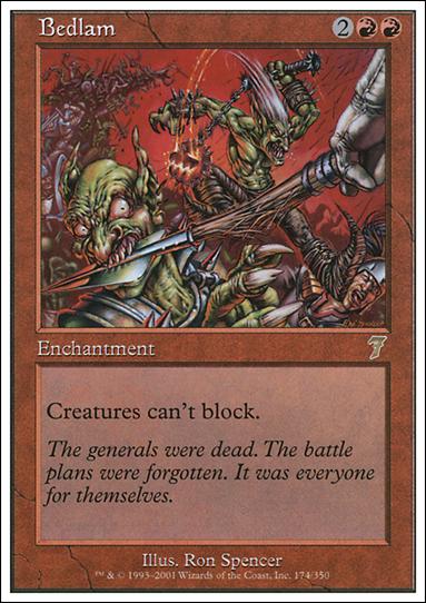 Magic the Gathering: 7th Edition (Base Set) card 174 Bedlam