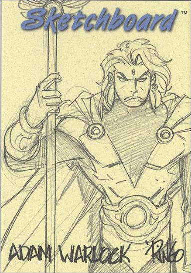 Marvel Creators Collection '98 (Sketchboard Subset) card 20-B Adam Warlock (Yellow)