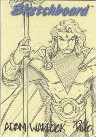Marvel Creators Collection '98 (Sketchboard Subset) card 20-B Adam Warlock (Yellow)
