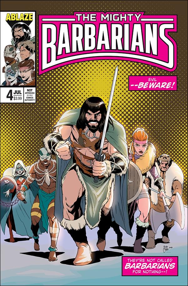 Mighty Barbarians issue 4-D Fritz Casas Homage Cover
