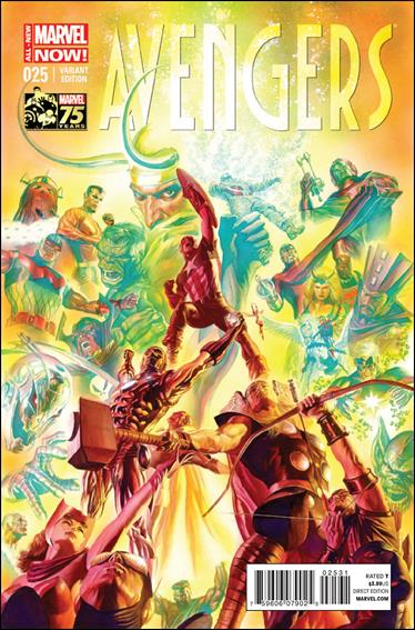 Avengers (2013) issue 25-C Alex Ross 1:75 Marvel 75th Anniversary Cover