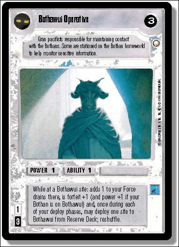 Star Wars: Special Edition Limited (Base Set) card 166 Bothawui Operative