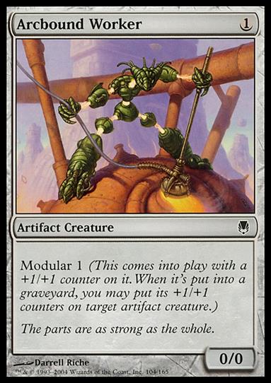 Magic the Gathering: Darksteel (Base Set) card 104 Arcbound Worker