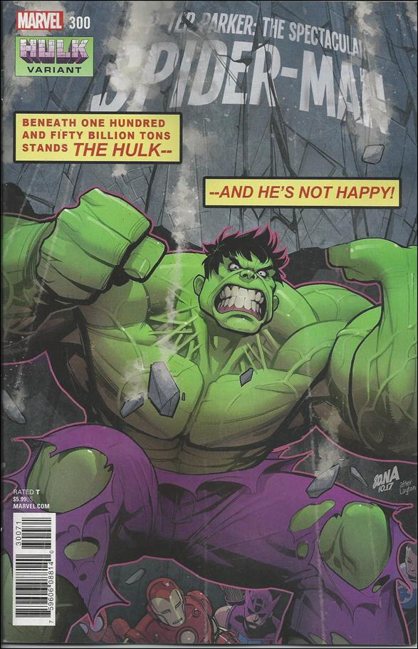 Peter Parker: The Spectacular Spider-Man issue 300-C David Nakayama Hulk Cover