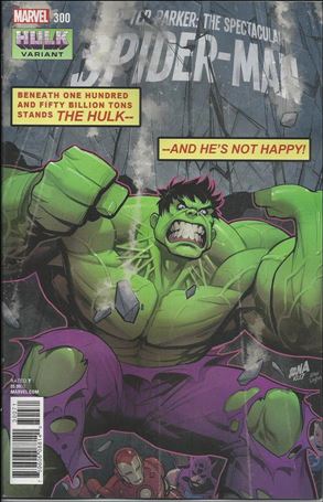 Peter Parker: The Spectacular Spider-Man issue 300-C David Nakayama Hulk Cover