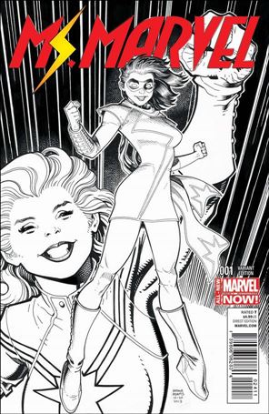 Ms. Marvel (2014)  issue 1-C Arthur Adams 1:100 Sketch Cover
