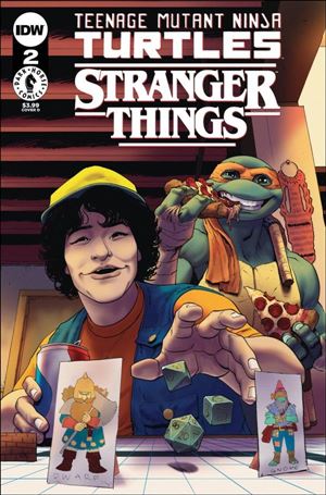 Teenage Mutant Ninja Turtles x Stranger Things issue 2-D Adam Gorham Cover
