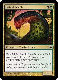 Magic the Gathering: Duel Decks: Izzet vs. Golgari (Base Set) card 53 Putrid Leech