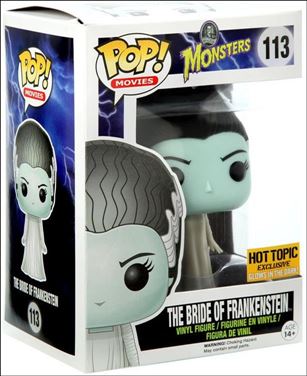 POP! Movies figure 113-B The Bride of Frankenstein (GITD) Hot Topic