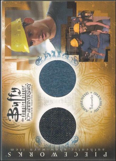 Buffy the Vampire Slayer: 10th Anniversary (Pieceworks Subset) card PW-5 T-Shirt & Jeans Worn By Nicholas Brendon As Xander