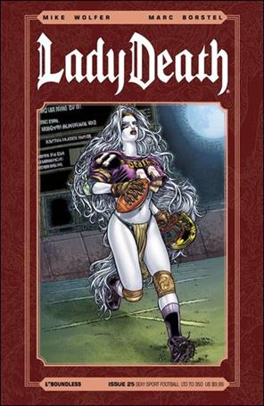 Lady Death (2010) issue 25-HC Sexy Sport Football Cover 1/350