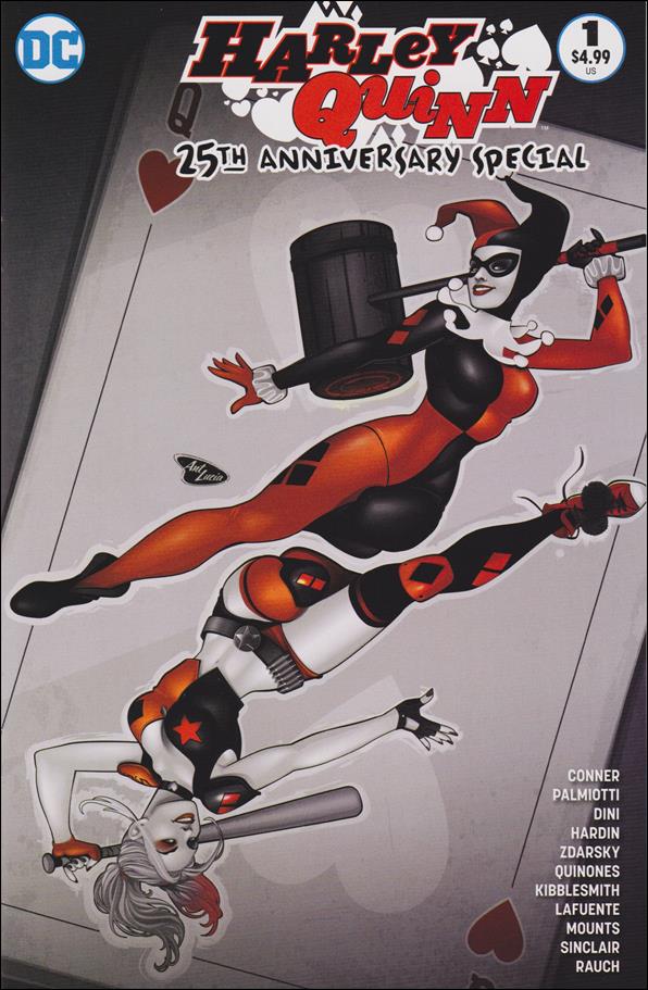 Harley Quinn 25th Anniversary Special issue 1-K Ant Lucia buymetoys.com Spot Color Cover