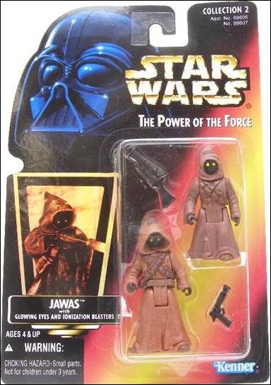 Star Wars: The Power of the Force 2 3 3/4" Basic Action Figures figure 22-B Jawas (Holofoil Sticker)