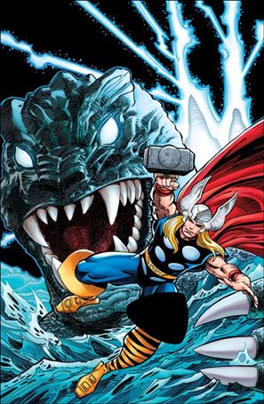 Godzilla vs. Thor issue 1-J Walt Simonson Virgin 1:100 Cover