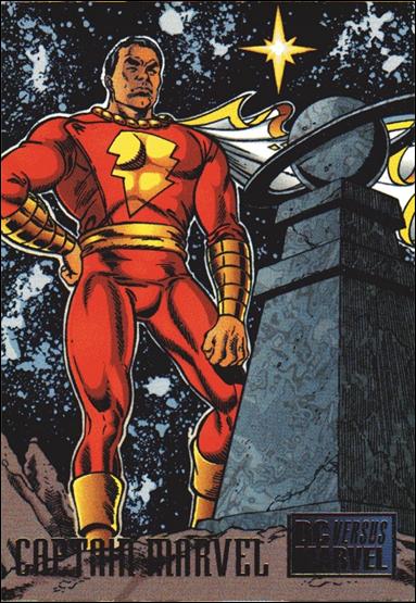DC Versus Marvel / Marvel Versus DC (Base Set) card 18 Captain Marvel