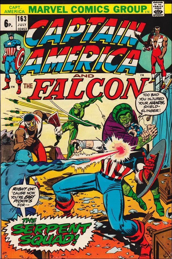 Captain America (1968) issue 163-B UK Price Cover