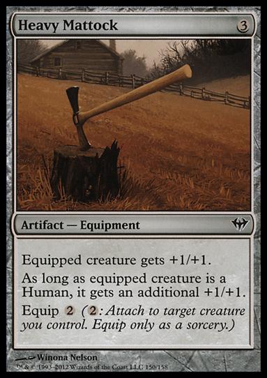 Magic the Gathering: Dark Ascension (Base Set) card 150 Heavy Mattock