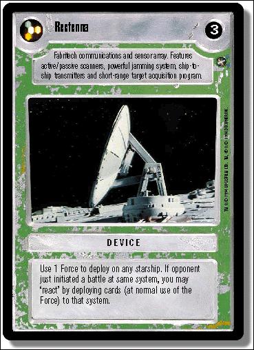 Star Wars: A New Hope Limited (Base Set) card 108 Rectenna
