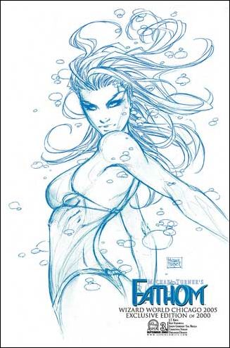 Michael Turner's Fathom (2005) issue 3-B Wizard World Chicago Cover 1/2000