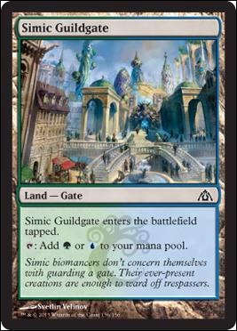 Magic the Gathering: Dragon's Maze (Base Set) card 156 Simic Guildgate