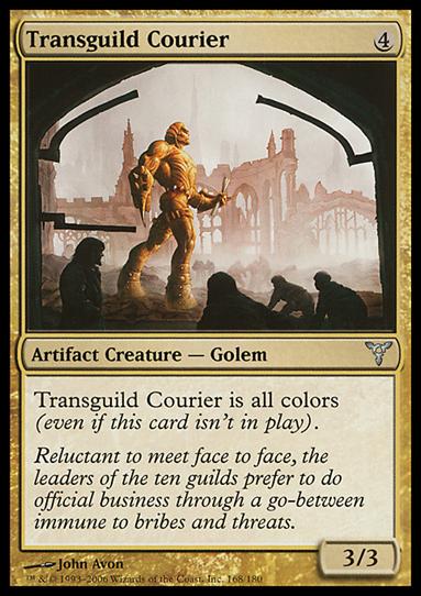 Magic the Gathering: Dissension (Base Set) card 168 Transguild Courier