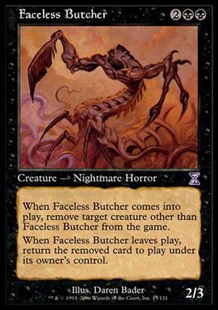 Magic the Gathering: Time Spiral (Timeshifted Subset) card 43 Faceless Butcher