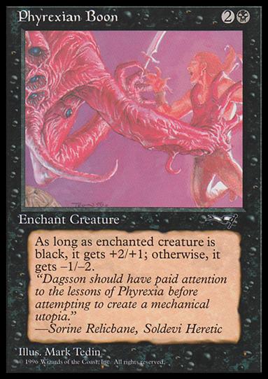 Magic the Gathering: Alliances (Base Set) card 58-B Phyrexian Boon