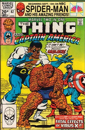 Marvel Two-in-One (1974) issue 82-B UK Price Cover