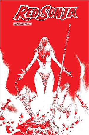 Red Sonja (2019) issue 26-M Jae Lee 1:21 Red Tint Cover