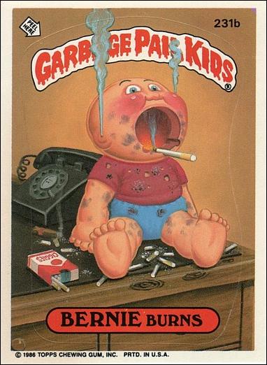 Garbage Pail Kids: Series 06 (Base Set) card 231b Bernie Burns