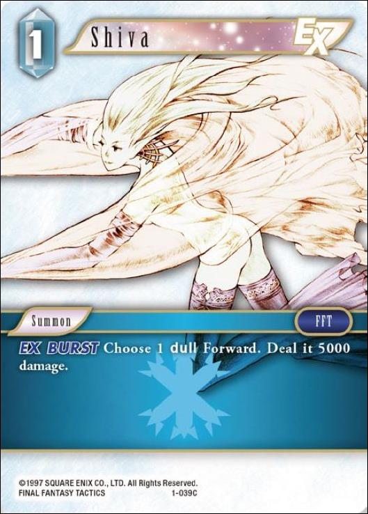 Final Fantasy Trading Card Game: Opus I (Base Set) card 039C Shiva
