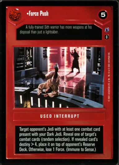 Star Wars: Reflections III (Base Set) card 79 Force Push