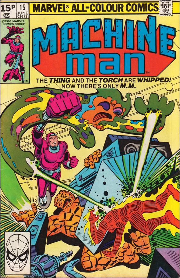 Machine Man (1978) issue 15-B UK Price Cover