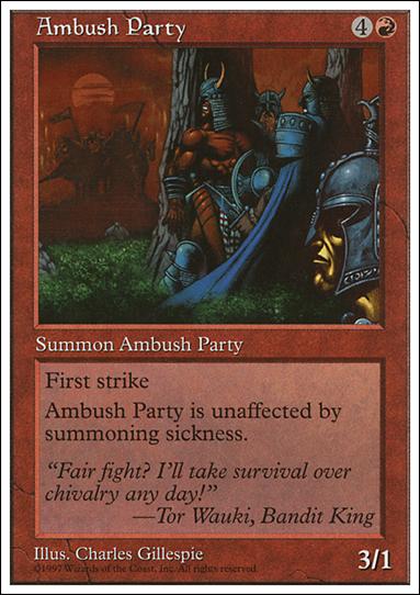 Magic the Gathering: 5th Edition (Base Set) card 208 Ambush Party