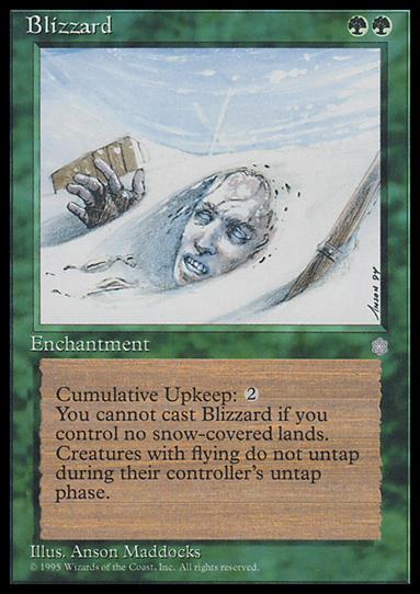 Magic the Gathering: Ice Age (Base Set) card 227 Blizzard