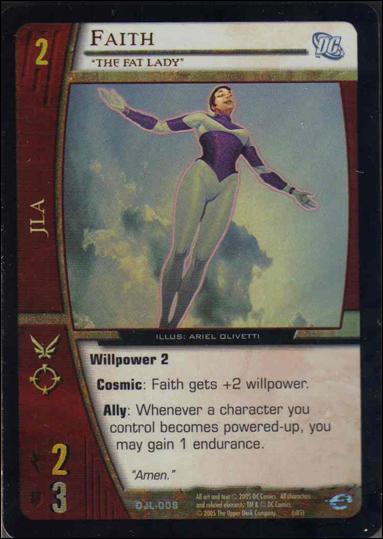 Justice League of America: VS System (Base Set)   card DJL-008-B Faith (Foil)