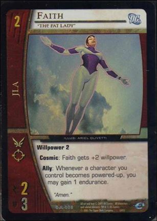 Justice League of America: VS System (Base Set)   card DJL-008-B Faith (Foil)