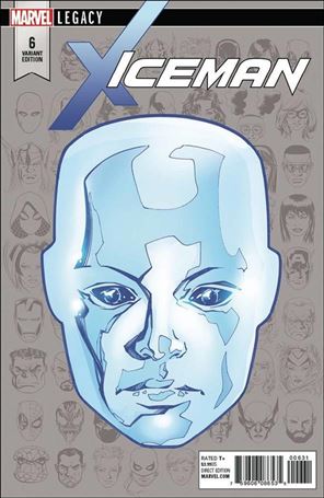 Iceman (2017) issue 6-C Mike McKone 1:10 Headshot Cover