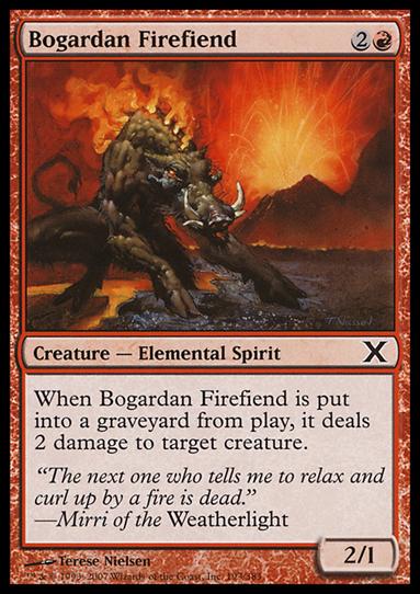 Magic the Gathering: 10th Edition (Base Set) card 193 Bogardan Firefiend