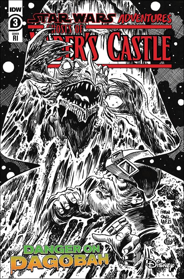 Star Wars Adventures: Ghosts of Vader's Castle issue 3-C Francesco Francavilla 1:10 Black & White Cover