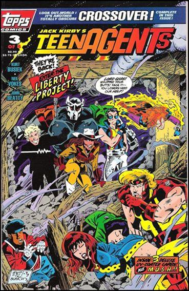 Jack Kirby's Teenagents issue 3 Polybagged with Trading Cards