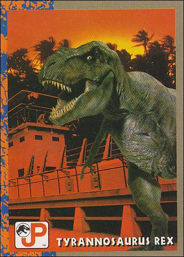 Jurassic Park (Base Set) card 3 Tyrannosaurus Rex