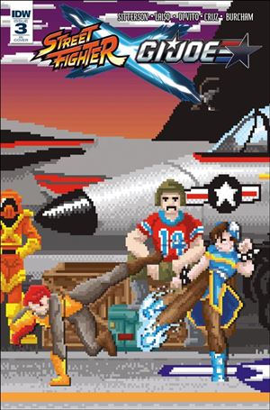 Street Fighter x G.I. Joe issue 3-C Matt Waite 1:10 8-Bit Cover