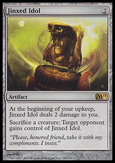 Magic the Gathering: 2011 Core Set (Base Set) card 208 Jinxed Idol