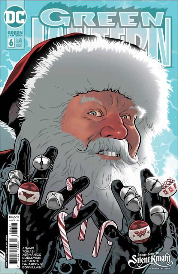 Green Lantern (2023) issue 6-C Jeff Spokes Santa Cardstock Cover