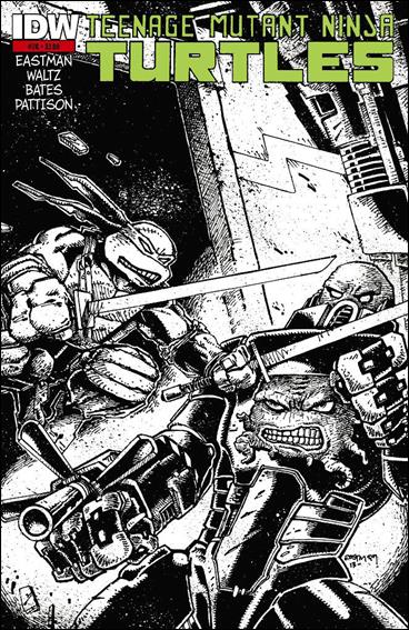 Teenage Mutant Ninja Turtles (2011) issue 20-D Kevin Eastman Black and White Cover (2nd Printing)