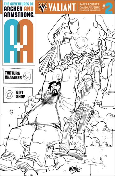 A&A: The Adventures of Archer & Armstrong issue 2-F David Lafuente 1:50 Black & White Cover