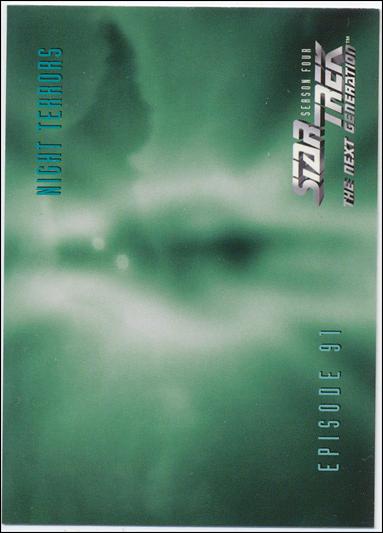 Star Trek: The Next Generation - The Episode Collection Season Four (Base Set) card 372 Night Terrors, Episode 91C