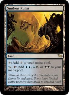 Magic the Gathering: Shadowmoor (Base Set) card 280 Sunken Ruins